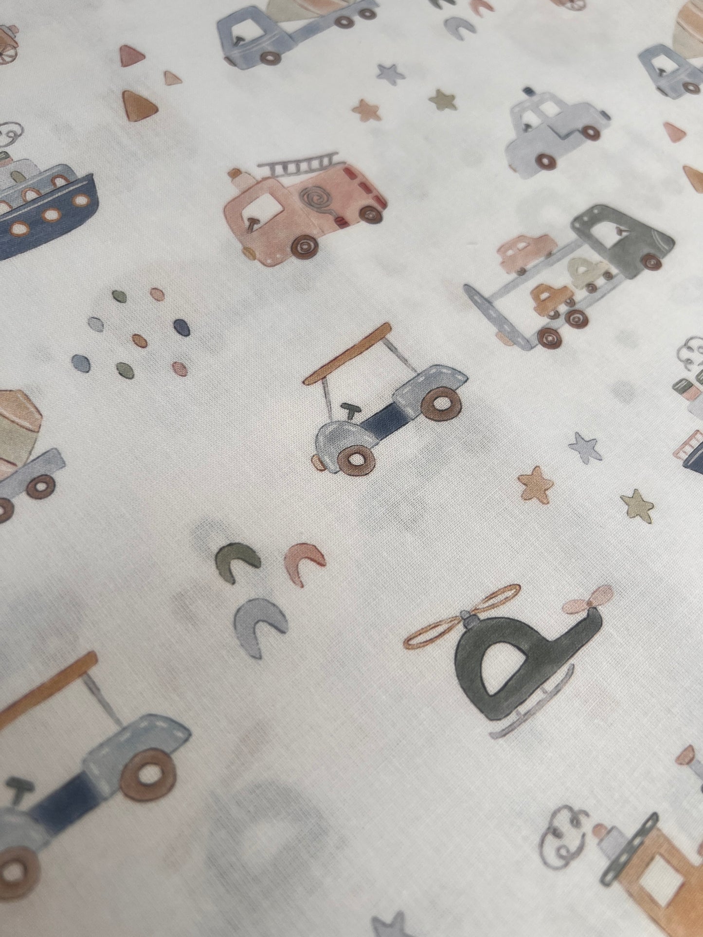 Tela popelin Vehículos