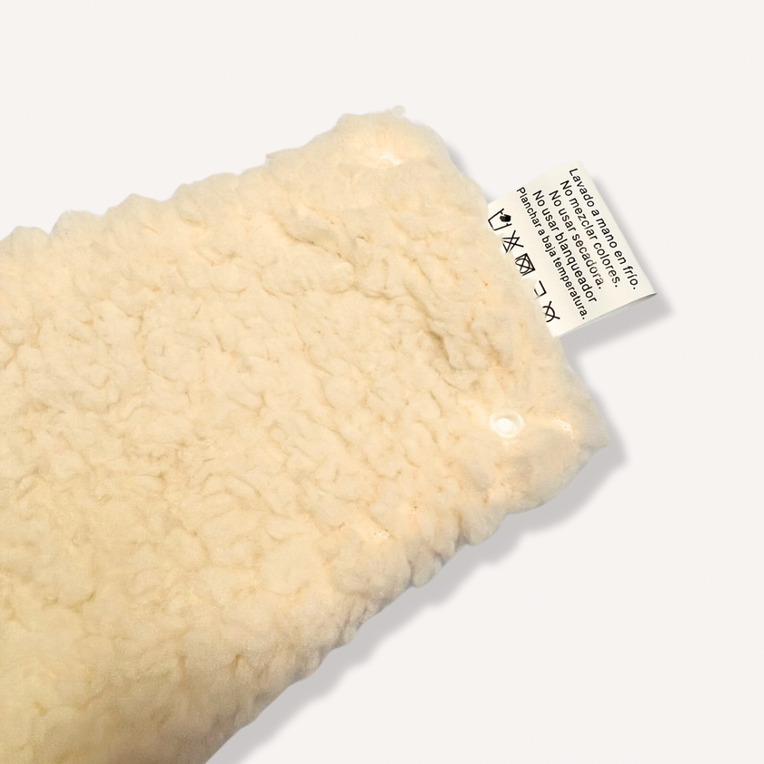 Cuello de Botones sherpa mostaza