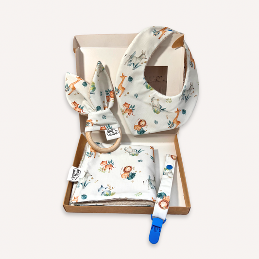 Canastreta d'Estrelles per a Nadons (blanc sobre mint)