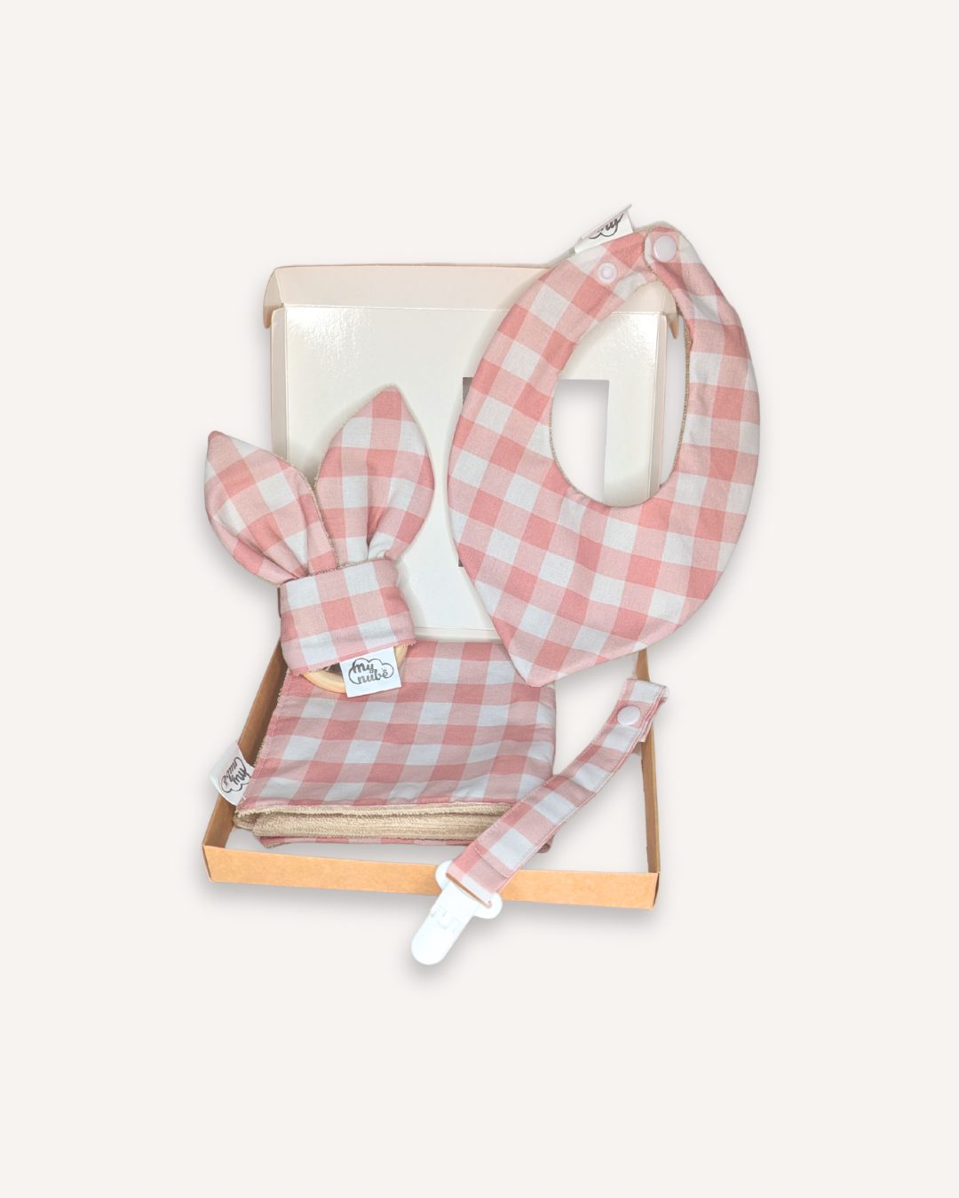 Canastilla Vichy rosa