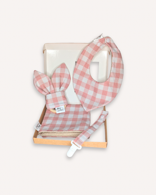 Canastilla Vichy rosa